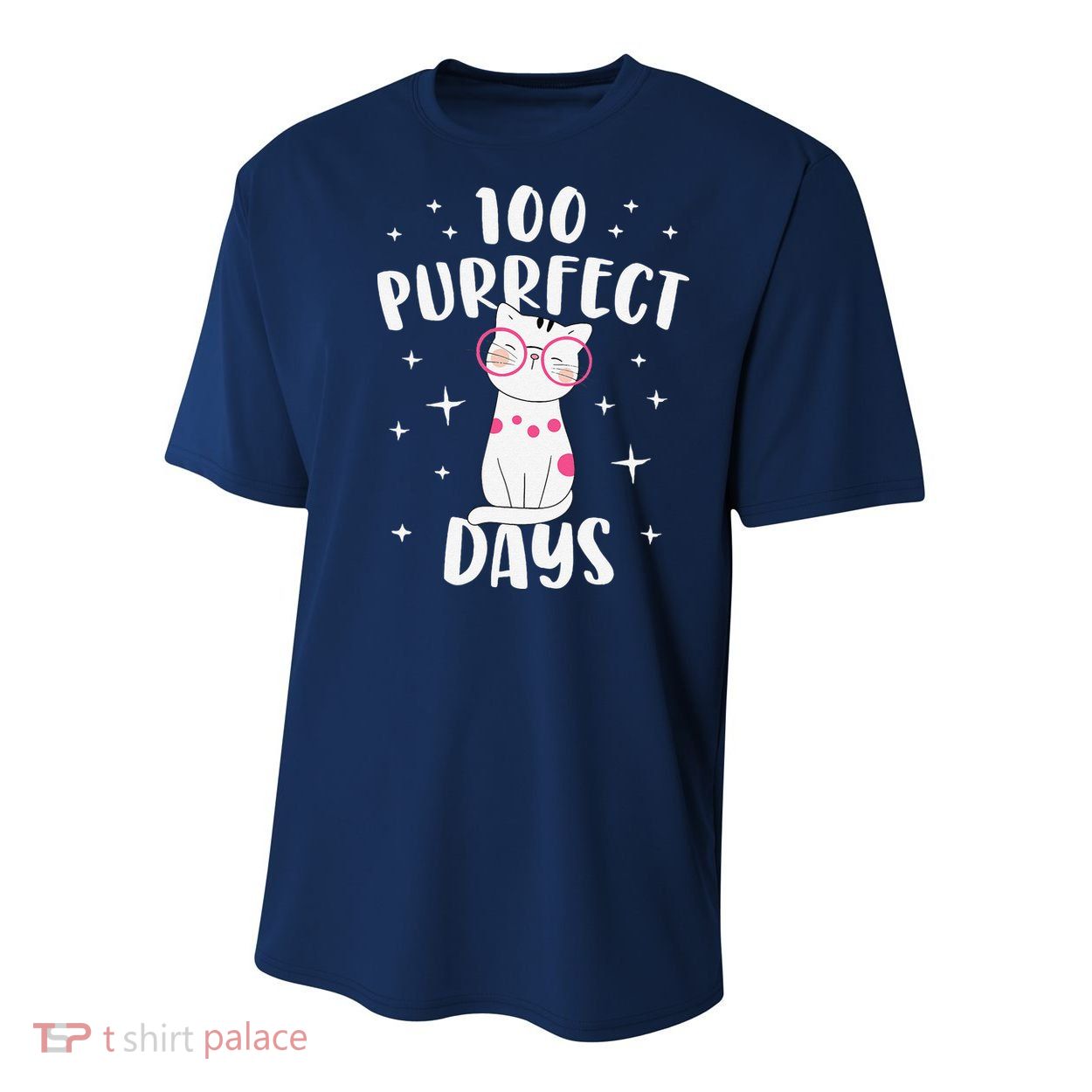 100 Purrfect Days Cat Happy 100th Day Of School Costume Youth Performance Sprint T-Shirt