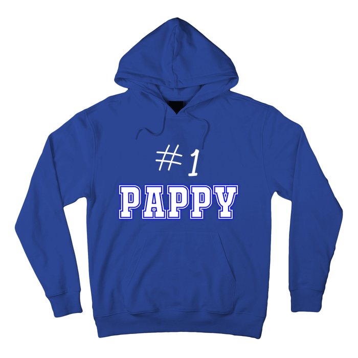 #1 Pappy Fathers Day Present Daddy Pa American Dad Cute Gift Hoodie