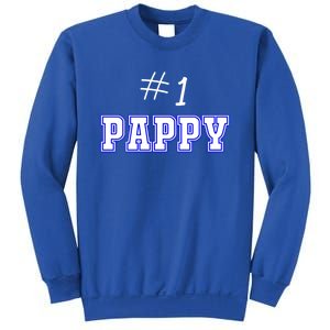 #1 Pappy Fathers Day Present Daddy Pa American Dad Cute Gift Sweatshirt