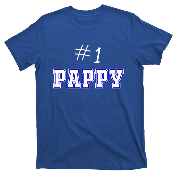 #1 Pappy Fathers Day Present Daddy Pa American Dad Cute Gift T-Shirt