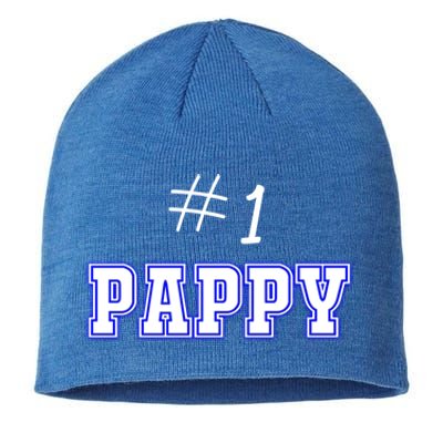 #1 Pappy Fathers Day Present Daddy Pa American Dad Cute Gift Sustainable Beanie