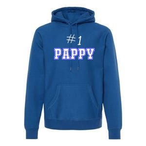 #1 Pappy Fathers Day Present Daddy Pa American Dad Cute Gift Premium Hoodie