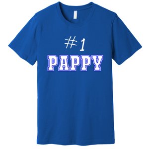 #1 Pappy Fathers Day Present Daddy Pa American Dad Cute Gift Premium T-Shirt