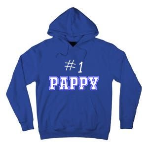 #1 Pappy Fathers Day Present Daddy Pa American Dad Cute Gift Tall Hoodie