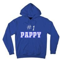 #1 Pappy Fathers Day Present Daddy Pa American Dad Cute Gift Tall Hoodie