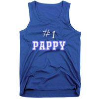 #1 Pappy Fathers Day Present Daddy Pa American Dad Cute Gift Tank Top