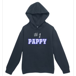 #1 Pappy Fathers Day Present Daddy Pa American Dad Cute Gift Urban Pullover Hoodie