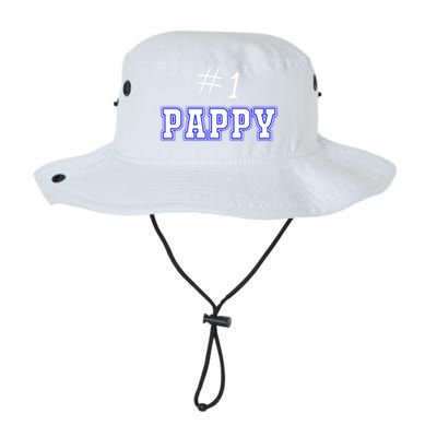 #1 Pappy Fathers Day Present Daddy Pa American Dad Cute Gift Legacy Cool Fit Booney Bucket Hat