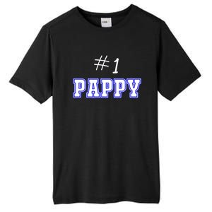 #1 Pappy Fathers Day Present Daddy Pa American Dad Gift Tall Fusion ChromaSoft Performance T-Shirt