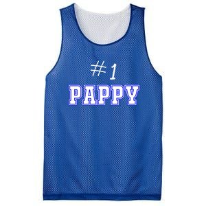 #1 Pappy Fathers Day Present Daddy Pa American Dad Gift Mesh Reversible Basketball Jersey Tank