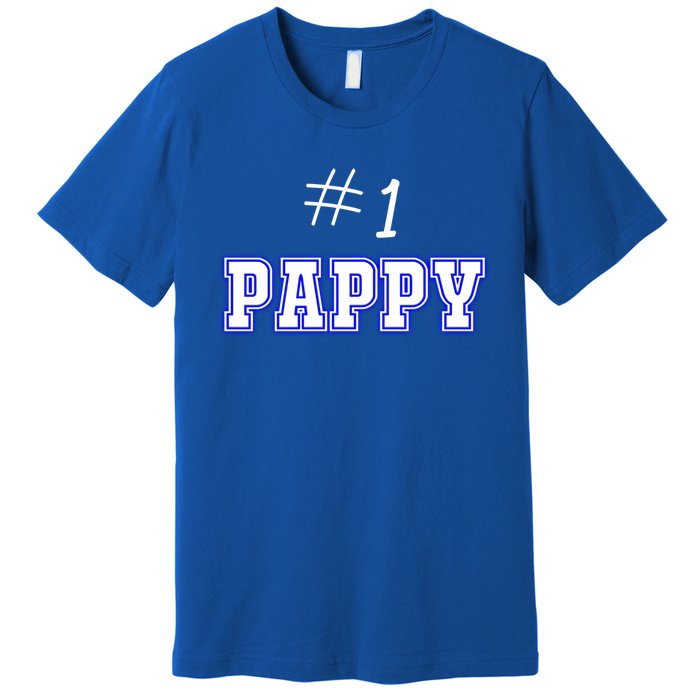 #1 Pappy Fathers Day Present Daddy Pa American Dad Gift Premium T-Shirt