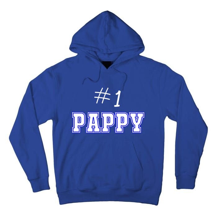 #1 Pappy Fathers Day Present Daddy Pa American Dad Gift Tall Hoodie