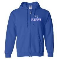 #1 Pappy Fathers Day Present Daddy Pa American Dad Gift Full Zip Hoodie