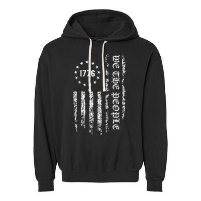 1776 Patriotic Grunge Garment-Dyed Fleece Hoodie
