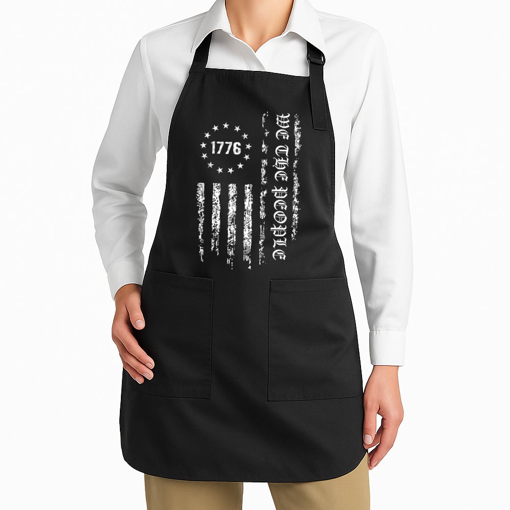 1776 Patriotic Grunge Apron