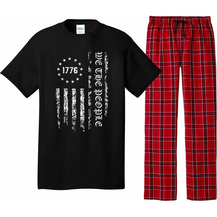 1776 Patriotic Grunge Pajama Set