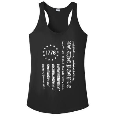 1776 Patriotic Grunge Ladies PosiCharge Competitor Racerback Tank