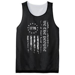 1776 Patriotic Grunge Mesh Reversible Basketball Jersey Tank