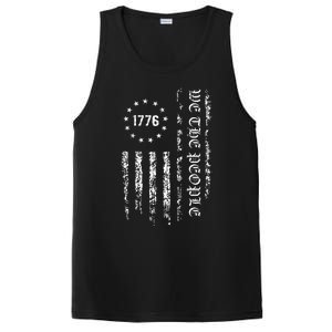 1776 Patriotic Grunge PosiCharge Competitor Tank