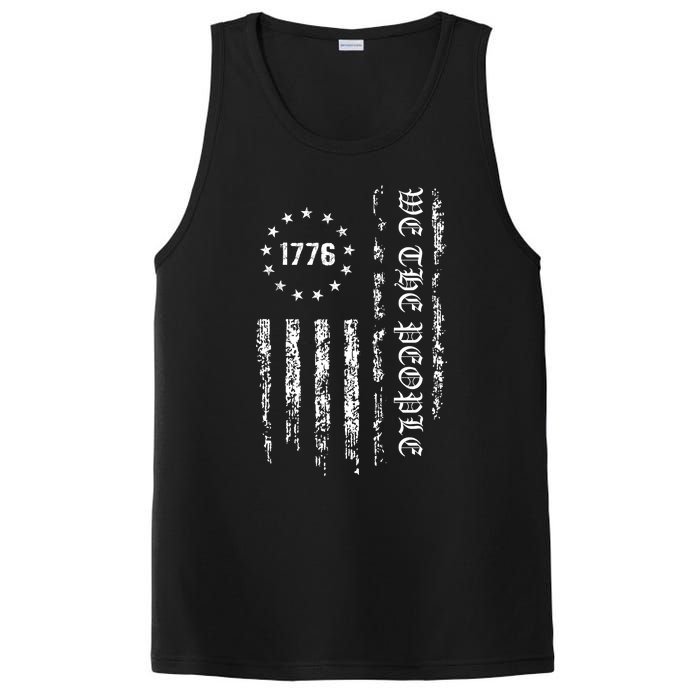 1776 Patriotic Grunge PosiCharge Competitor Tank