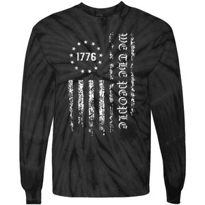 1776 Patriotic Grunge Tie-Dye Long Sleeve Shirt