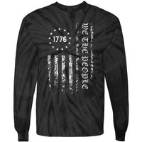 1776 Patriotic Grunge Tie-Dye Long Sleeve Shirt