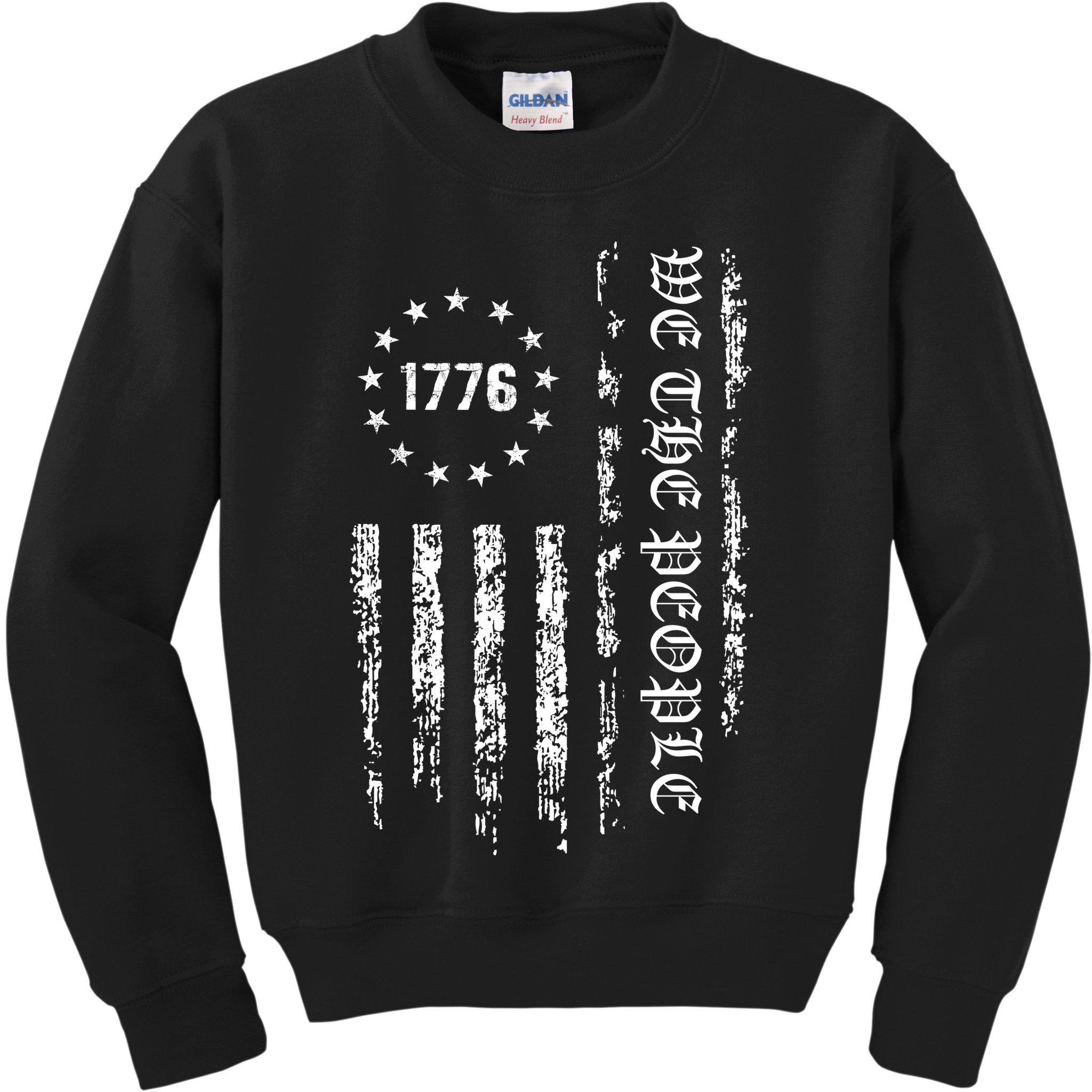1776 Patriotic Grunge Kids Sweatshirt