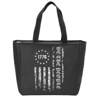 1776 Patriotic Grunge Zip Tote Bag