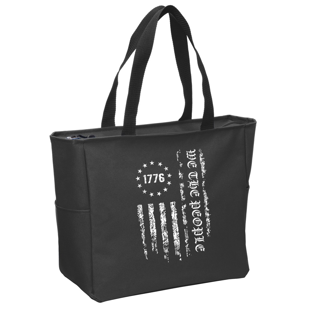1776 Patriotic Grunge Zip Tote Bag