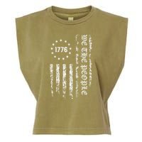 1776 Patriotic Grunge Garment-Dyed Women's Muscle Tee