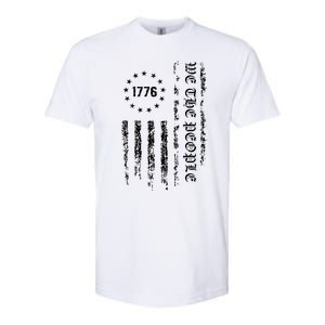 1776 Patriotic Grunge Softstyle CVC T-Shirt