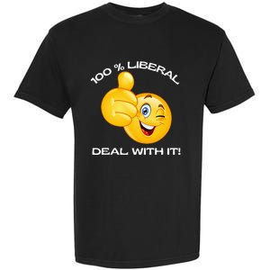 100 Percent Liberal Proud Voter Reelect Biden Garment-Dyed Heavyweight T-Shirt