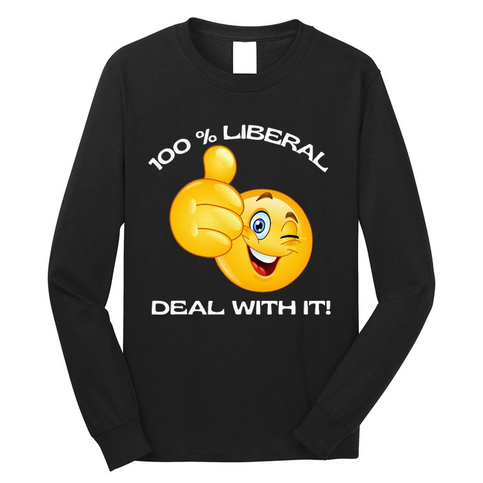 100 Percent Liberal Proud Voter Reelect Biden Long Sleeve Shirt