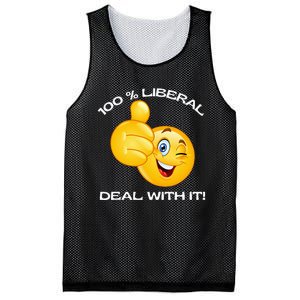 100 Percent Liberal Proud Voter Reelect Biden Mesh Reversible Basketball Jersey Tank