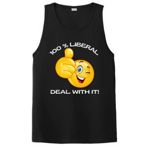 100 Percent Liberal Proud Voter Reelect Biden PosiCharge Competitor Tank