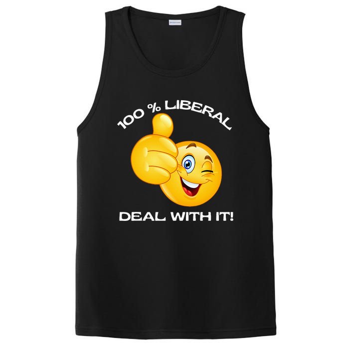 100 Percent Liberal Proud Voter Reelect Biden PosiCharge Competitor Tank