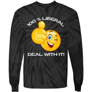 100 Percent Liberal Proud Voter Reelect Biden Tie-Dye Long Sleeve Shirt