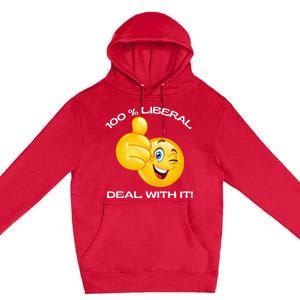 100 Percent Liberal Proud Voter Reelect Biden Premium Pullover Hoodie