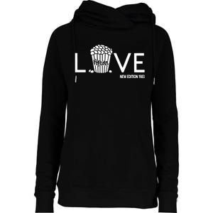 1983 Popcorn Love Womens Funnel Neck Pullover Hood