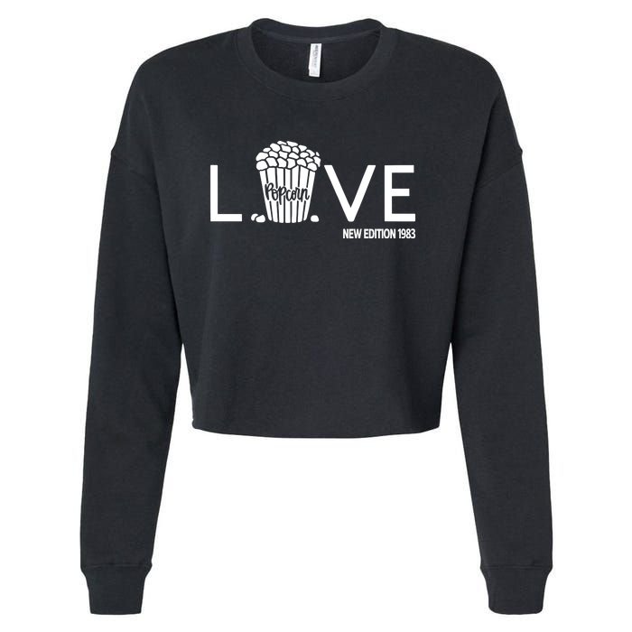 1983 Popcorn Love Cropped Pullover Crew