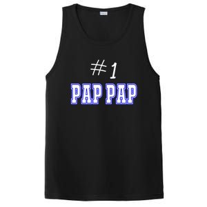 #1 Pap Pap Grandfather Granddad American Grandpa Gift PosiCharge Competitor Tank