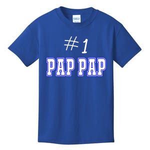 #1 Pap Pap Grandfather Granddad American Grandpa Gift Kids T-Shirt