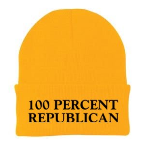 100 Percent Republican Conservative Gifts Knit Cap Winter Beanie