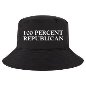 100 Percent Republican Conservative Gifts Cool Comfort Performance Bucket Hat