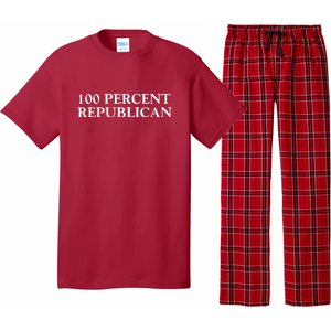 100 Percent Republican Conservative Gifts Pajama Set