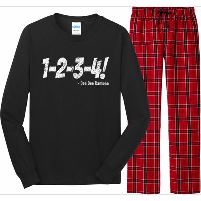 1234! Punk Rock Countdown Tempo Funny Long Sleeve Pajama Set