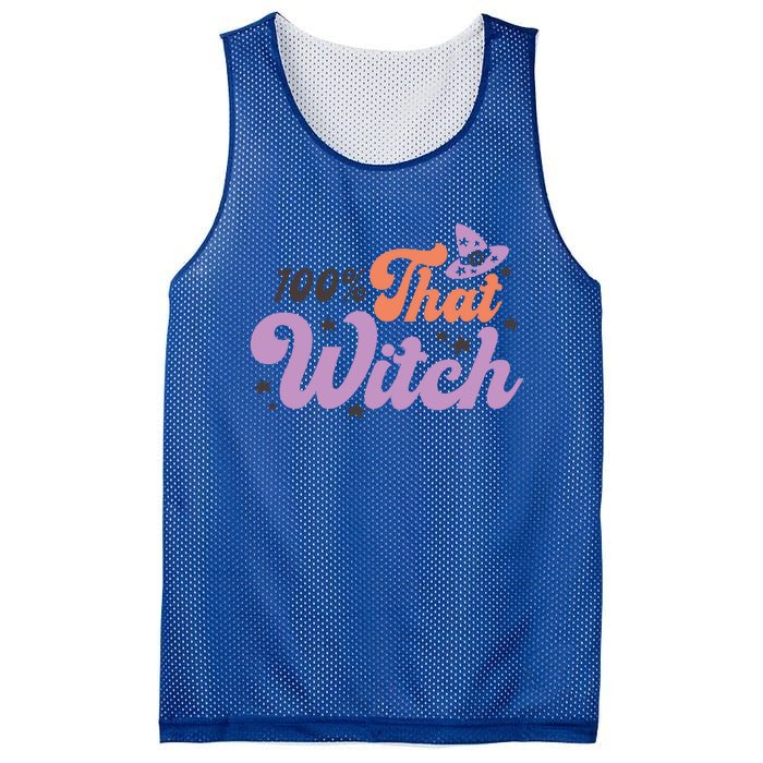 100 Percent That Witch Hat Groovy Halloween Costumes Meaningful Gift Mesh Reversible Basketball Jersey Tank