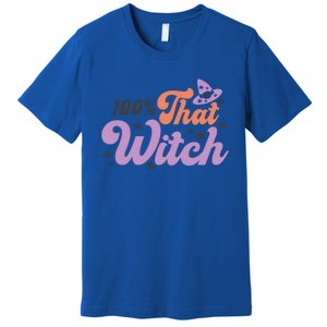 100 Percent That Witch Hat Groovy Halloween Costumes Meaningful Gift Premium T-Shirt