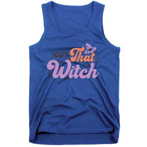 100 Percent That Witch Hat Groovy Halloween Costumes Meaningful Gift Tank Top