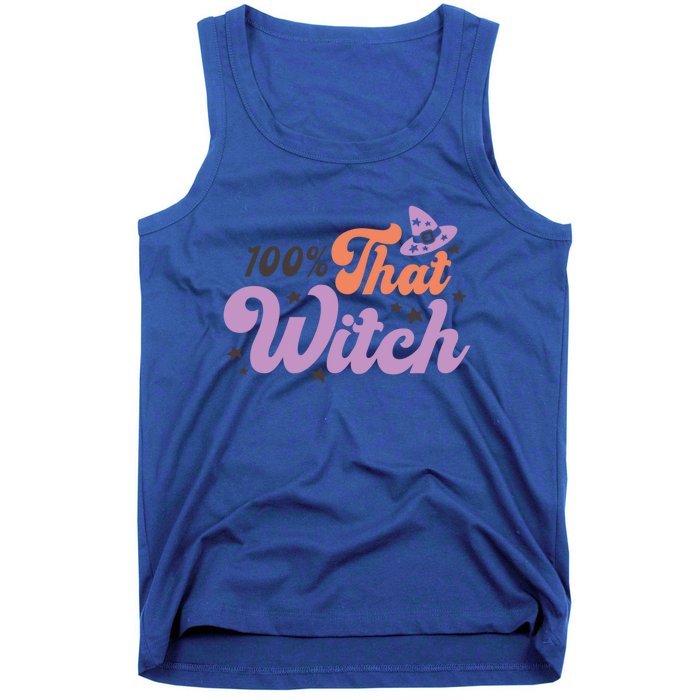 100 Percent That Witch Hat Groovy Halloween Costumes Meaningful Gift Tank Top